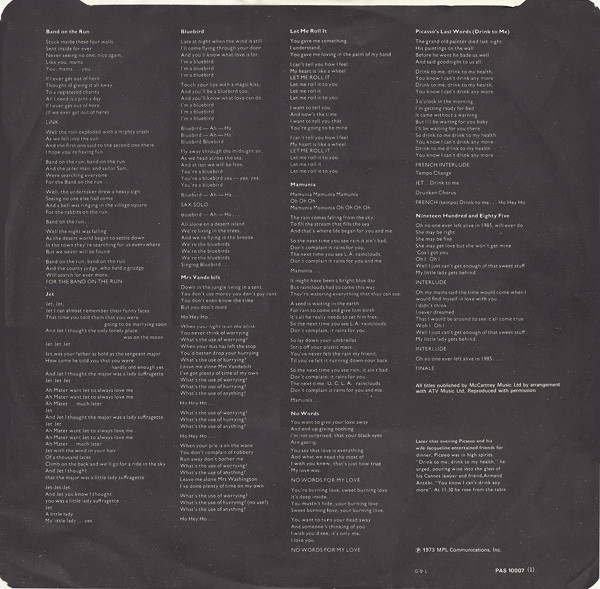 Cover zu Wings (2) - Band On The Run | Vinyl | Rock | UK