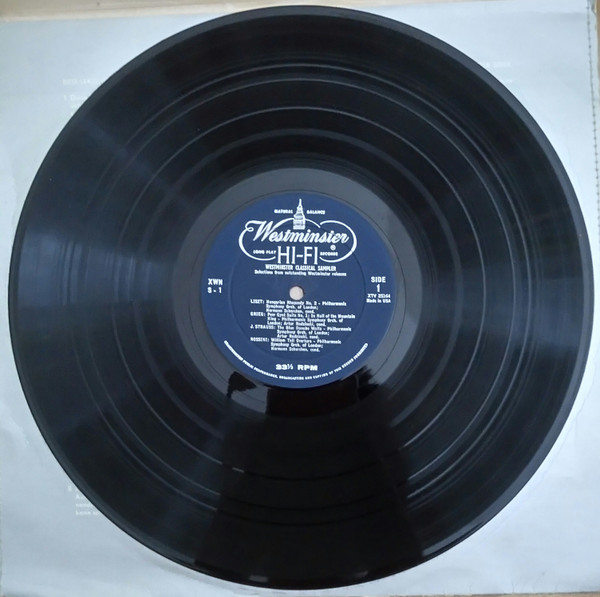 Cover zu Various - Westminster Classical Sampler | 1956 | Vinyl | Classical | US