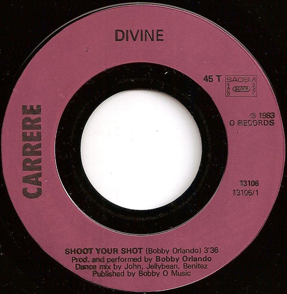 Cover zu Divine - Shoot Your Shot | 1983 | Vinyl | Electronic | France Schallplatten Ankauf