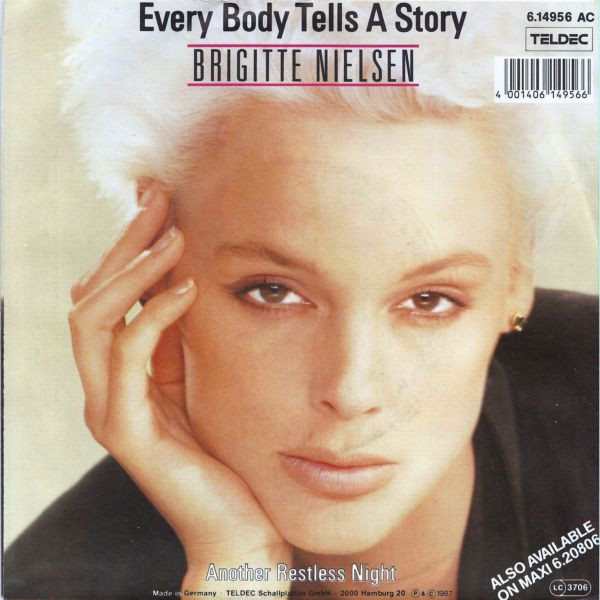 Cover zu Brigitte Nielsen - Every Body Tells A Story | 1987 | Vinyl | Electronic, Pop | Germany Schallplatten Ankauf
