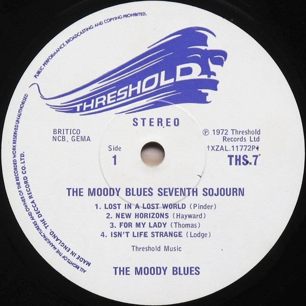 Cover zu The Moody Blues - Seventh Sojourn | 1972 | Vinyl, LP, Album, Stereo | Rock | UK