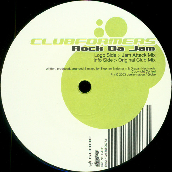 Cover zu Clubformers - Rock Da Jam | 2003 | Vinyl | Electronic | Germany Schallplatten Ankauf