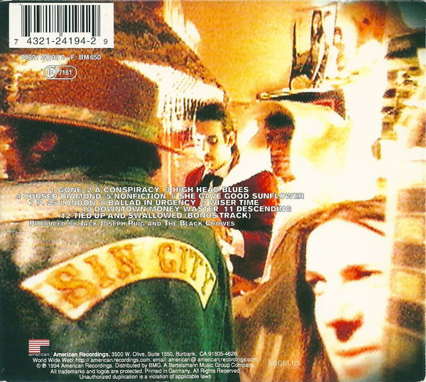 Cover zu The Black Crowes - Amorica. | 1994 | CD, Album | Rock | Europe