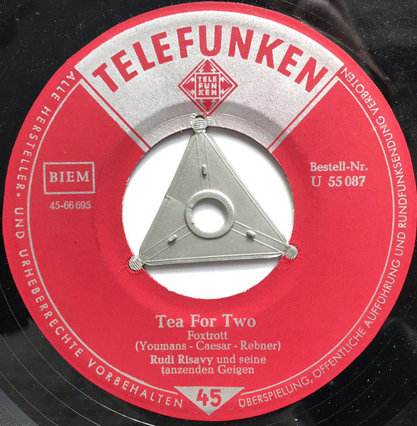 Cover zu Rudy Risavy And His Dancing Violins - Tea For Two / Le Premier Rendezvous | Vinyl | Pop | Germany Schallplatten Ankauf