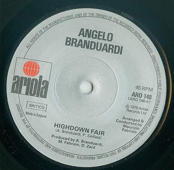 Cover zu Angelo Branduardi - Highdown Fair EP | 1979 | Vinyl | Rock, Pop, Classical, Folk, World, & Country | UK Schallplatten Ankauf