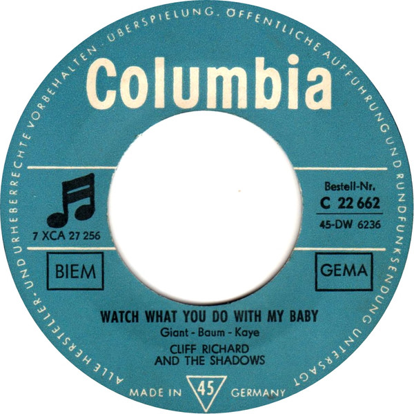 Cover zu Cliff Richard & The Shadows - I'm The Lonely One | 1964 | Vinyl | Rock | Germany Schallplatten Ankauf