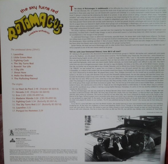 Cover zu Rotomagus - The Sky Turns Red (Complete Anthology) | 2012 | Vinyl, LP, Compilation | Rock | US Schallplatten Ankauf