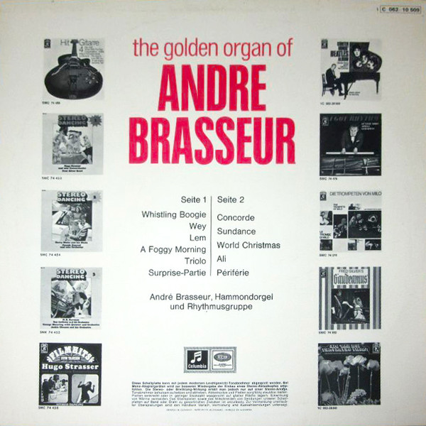 Cover zu André Brasseur - The Golden Organ Of André Brasseur Vol.2 | 1971 | Vinyl | Jazz, Funk / Soul, Pop | Germany Schallplatten Ankauf