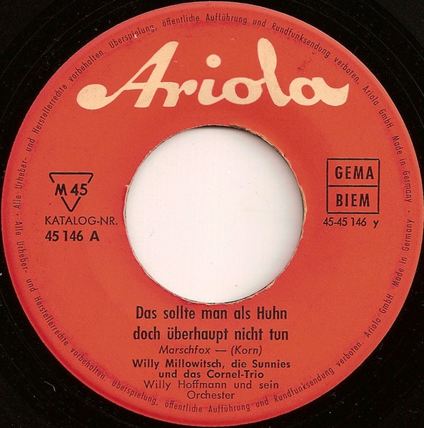 Cover zu Willy Millowitsch - Die Liebe Ist Vergänglich, Der Durst Bleibt Lebenslänglich | 1961 | Vinyl | Pop | Germany Schallplatten Ankauf