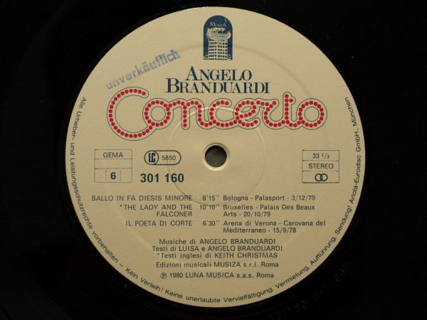 Cover zu Angelo Branduardi - Concerto | 1980 | Vinyl, LP, Stereo, Box Set | Rock, Pop, Folk, World, & Country | Germany