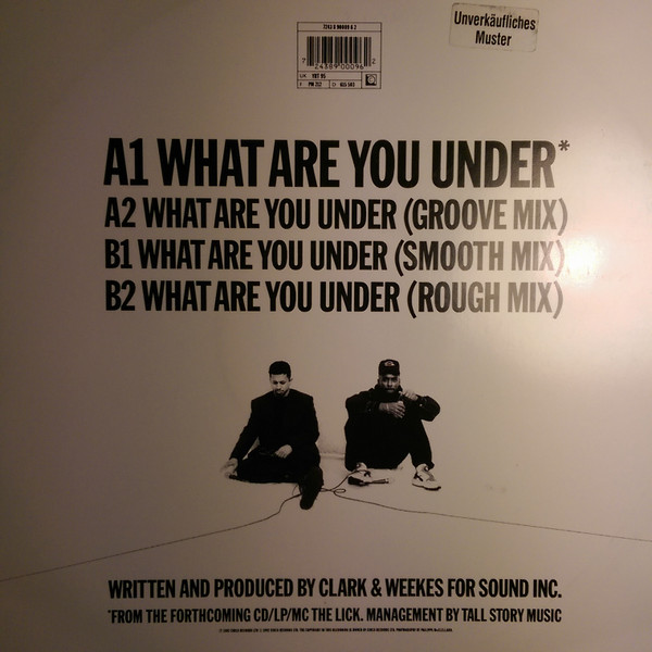 Cover zu Definition Of Sound - What Are You Under | 1992 | Vinyl | Electronic, Hip Hop | UK Schallplatten Ankauf