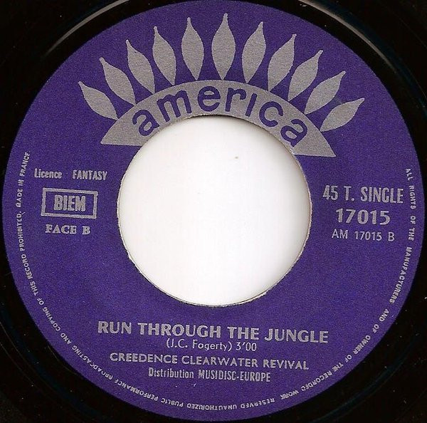 Cover zu Creedence Clearwater Revival - Run Through The Jungle / Up Around The Bend | 1970 | Vinyl | Rock | France Schallplatten Ankauf