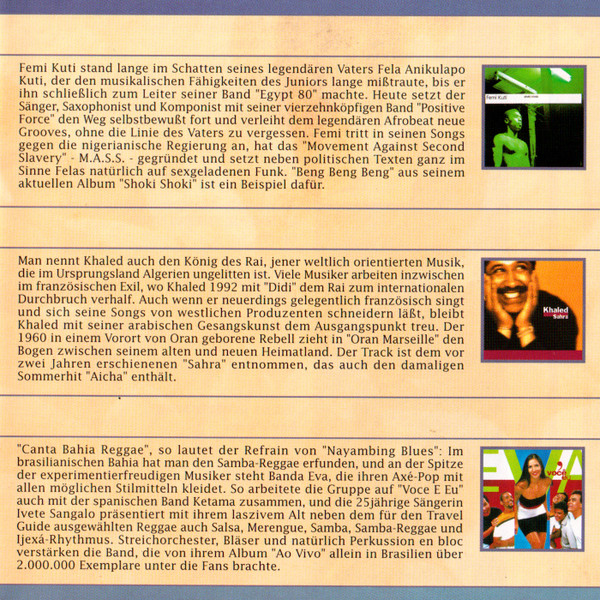 Cover zu Various - Universal Travel Guide 01 | 1999 | Vinyl | Electronic, Jazz, Latin, Pop, Folk, World, & Country | Europe