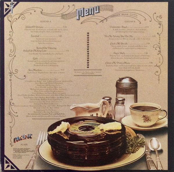 Cover zu Alan O'Day - Appetizers | 1977 | Vinyl | Rock, Pop | US