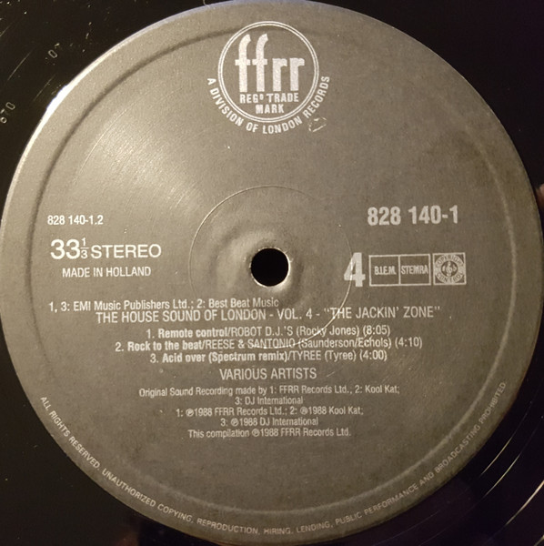 Cover zu Various - The House Sound Of London - Vol. IV