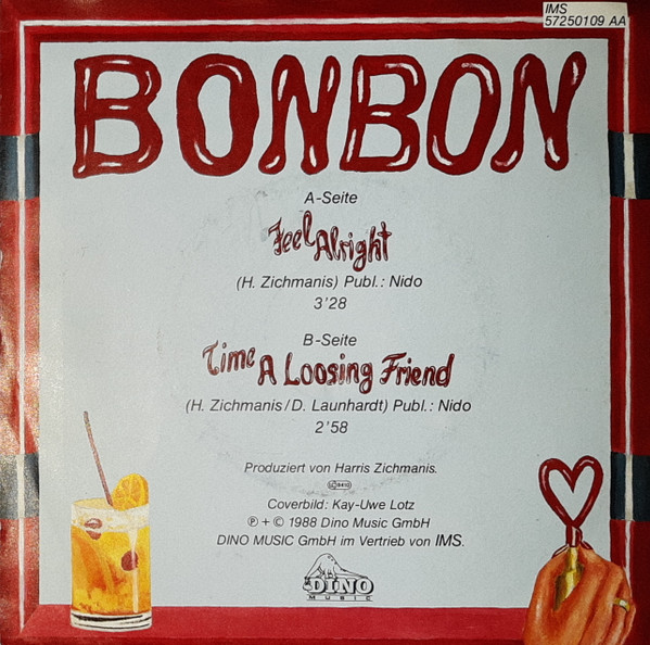 Cover zu Bonbon (3) - Feel Alright | 1988 | Vinyl | Electronic, Pop | Germany Schallplatten Ankauf