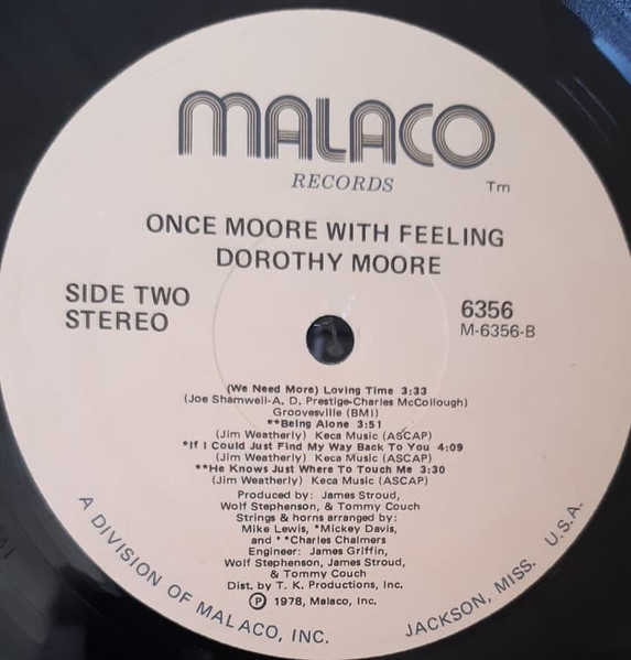 Cover zu Dorothy Moore - Once Moore With Feeling | 1978 | Vinyl | Funk / Soul | US