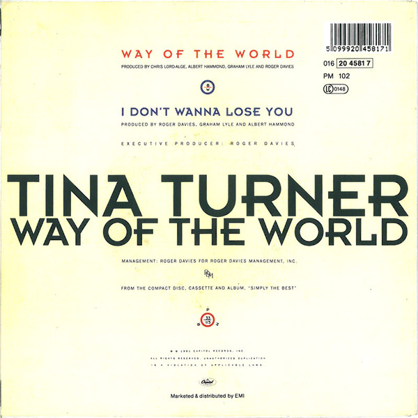 Cover zu Tina Turner - Way Of The World | 7