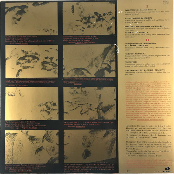 Cover zu SPK - Zamia Lehmanni (Songs Of Byzantine Flowers) | LP, Album, RP Schallplatten Ankauf