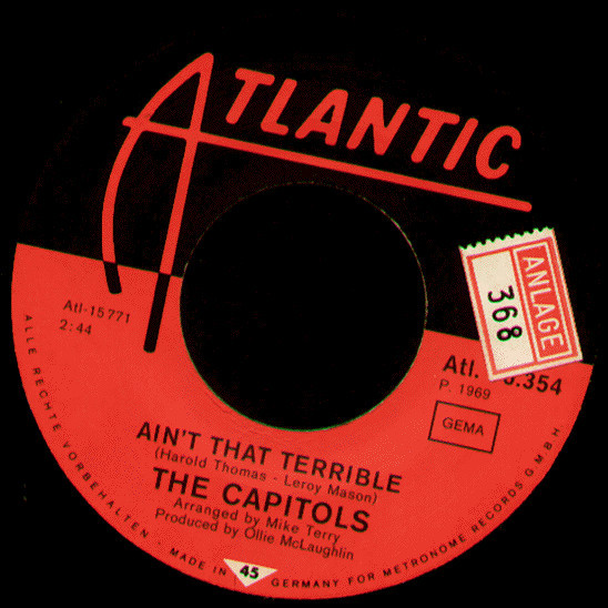 Cover zu The Capitols - Soul Brother, Soul Sister / Ain't That Terrible | 1969 | Vinyl | Funk / Soul | Germany Schallplatten Ankauf