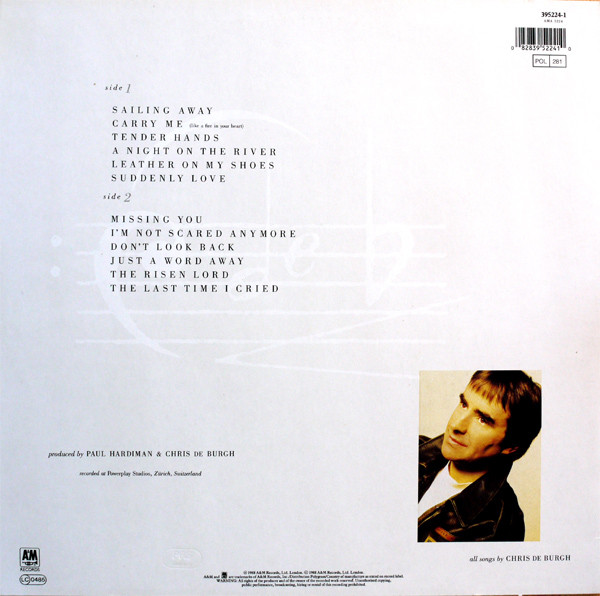 Cover zu Chris de Burgh - Flying Colours | 1988 | Vinyl, LP, Album, Stereo | Rock, Pop | Europe Schallplatten Ankauf