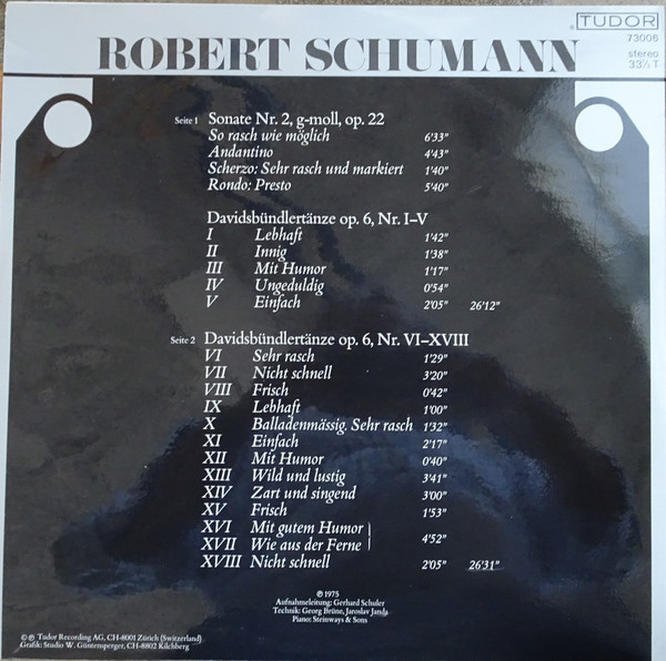 Cover zu Robert Schumann, Evelyne Dubourg - Sonate Nr. 2 G-moll Op. 22. Davidsbündlertänze Op. 6 | LP Schallplatten Ankauf
