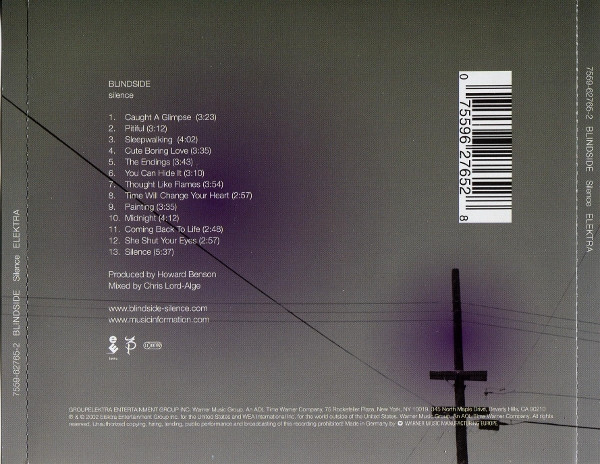 Cover zu Blindside - Silence | 2002 | Vinyl | Rock | Europe