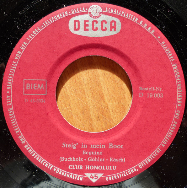 Cover zu Club Honolulu - Itsy Bitsy Teenie Weenie Honolulu Strand Bikini | 1960 | Vinyl | Pop | Germany