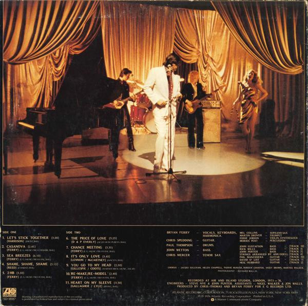 Cover zu Bryan Ferry - Let's Stick Together | LP, Album, Comp, PR Schallplatten Ankauf