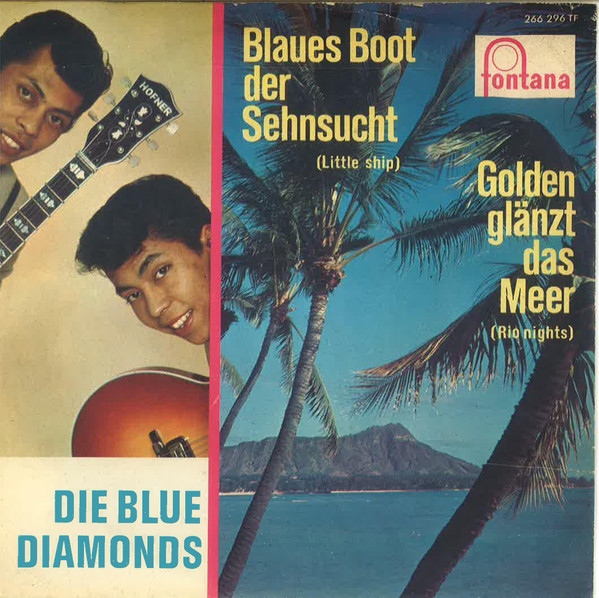Cover zu The Blue Diamonds - Golden Glänzt Das Meer / Blaues Boot Der Sehnsucht | 1962 | Vinyl | Rock, Pop | Germany Schallplatten Ankauf