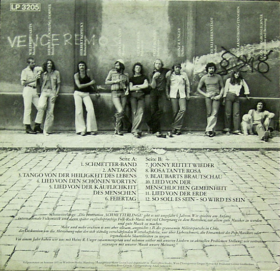 Cover zu Schmetterlinge - Lieder Fürs Leben | LP, Album Schallplatten Ankauf