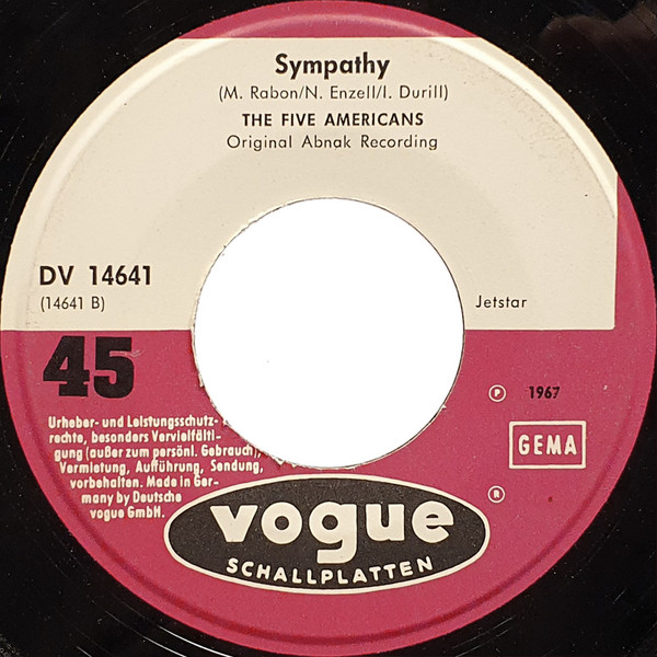 Cover zu The Five Americans - Sound Of Love | 1967 | Vinyl | Rock | Germany