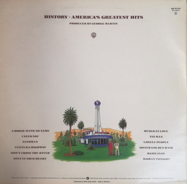 Cover zu America (2) - History · America's Greatest Hits | Vinyl | Rock, Pop | Germany