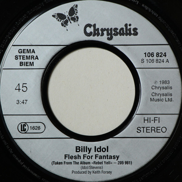 Cover zu Billy Idol - Flesh For Fantasy | 1984 | Vinyl | Rock | Europe