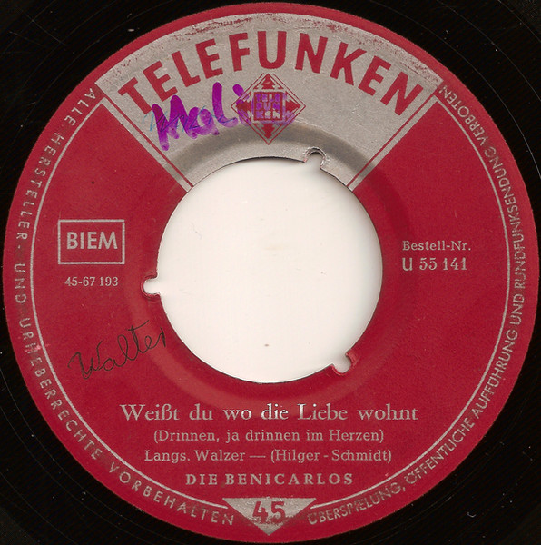 Cover zu Die Benicarlos - Ein Schiff Fährt In Die Ferne | 7
