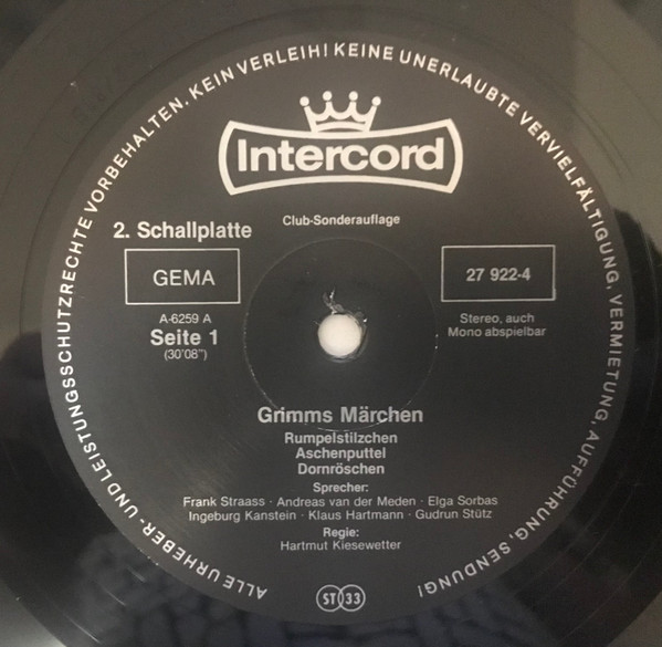 Bild Gebrüder Grimm – Grimms Märchen | Vinyl, LP, Stereo, Club Edition | Non-Music, Children’s | Germany Schallplatten Ankauf