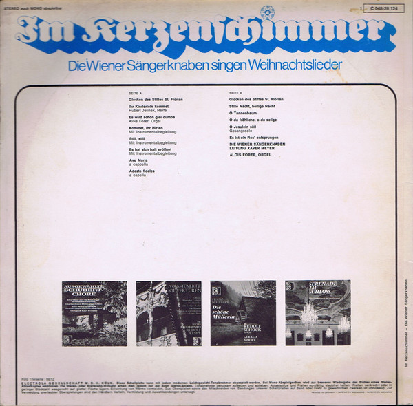 Cover zu Die Wiener Sängerknaben - Im Kerzenschimmer | Vinyl | Classical, Folk, World, & Country | Germany Schallplatten Ankauf