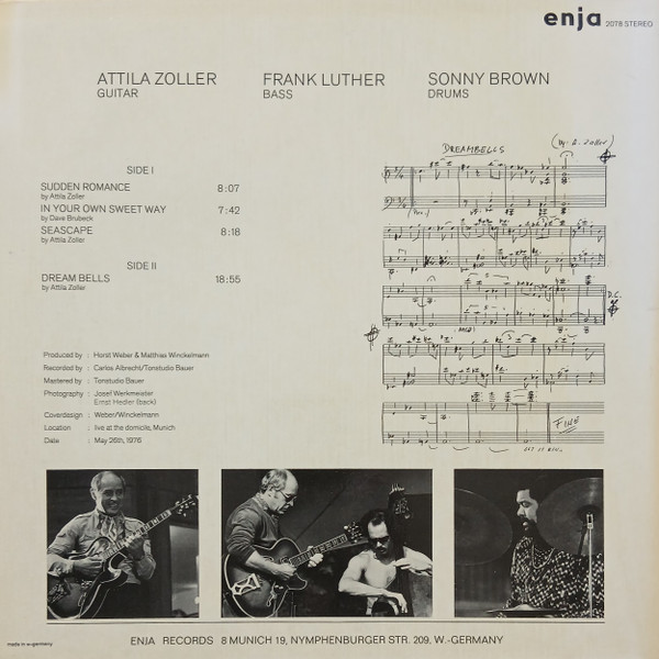 Cover zu Attila Zoller - Dream Bells | LP, Album Schallplatten Ankauf