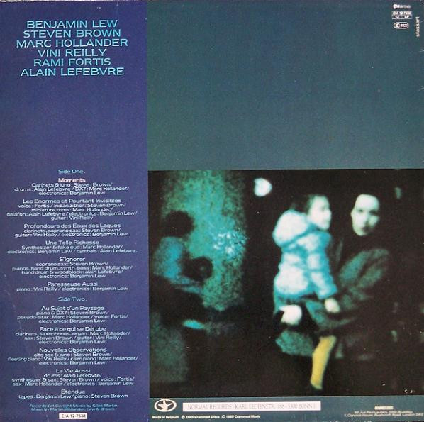 Cover zu Benjamin Lew / Steven Brown - A Propos D'Un Paysage | LP, Album Schallplatten Ankauf