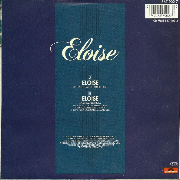 Cover zu Barry Ryan - Eloise ('91 Version) | 7