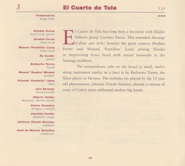 Cover zu Buena Vista Social Club - Buena Vista Social Club | 1997 | CD, Album, Stereo | Jazz, Latin | Europe