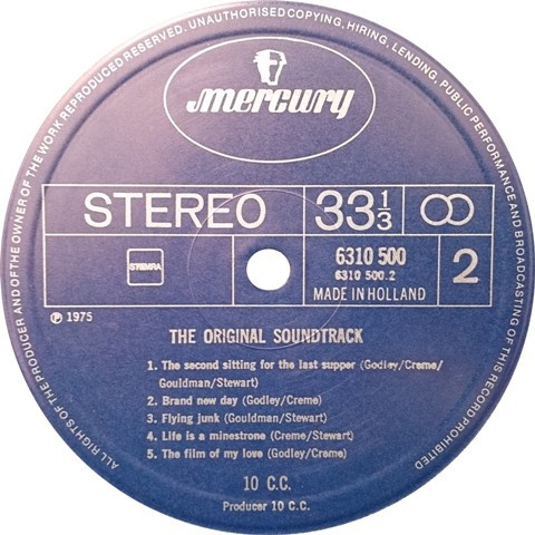 Cover zu 10cc - The Original Soundtrack | 1975 | Vinyl | Rock | Netherlands