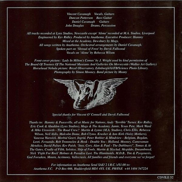 Cover zu Anathema - The Silent Enigma | 1995 | Vinyl | Rock | Europe