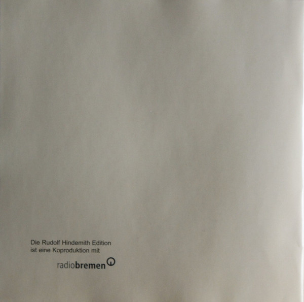 Cover zu Rudolf Hindemith - Rudolf Hindemith Edition Vol. 1 | 2002 | Vinyl | Classical | Germany