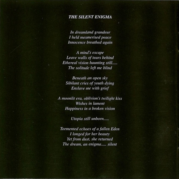Cover zu Anathema - The Silent Enigma | 1995 | Vinyl | Rock | Europe