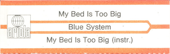Cover zu Blue System - My Bed Is Too Big | 1988 | Vinyl | Pop | Europe