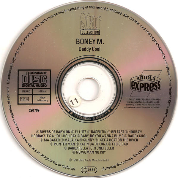 Cover zu Boney M. - Daddy Cool | 1991 | Vinyl | Electronic, Funk / Soul, Pop | Germany
