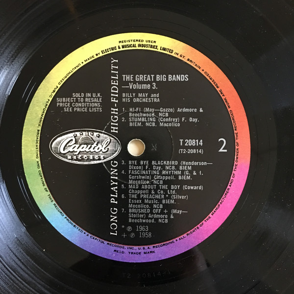 Cover zu Billy May And His Orchestra - The Great Big Bands, Vol. 3 | Vinyl | Jazz | UK