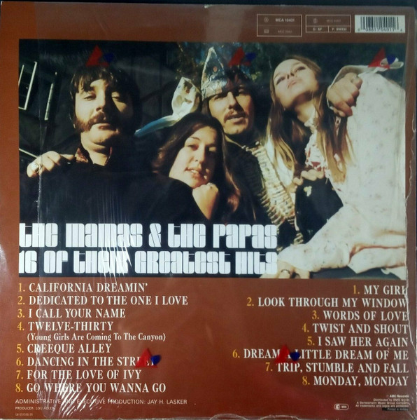 Cover zu The Mamas & The Papas - 16 Of Their Greatest Hits | LP, Comp, RE Schallplatten Ankauf
