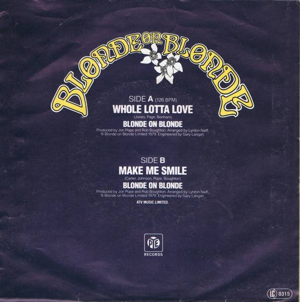 Cover zu Blonde On Blonde - Whole Lotta Love | 7